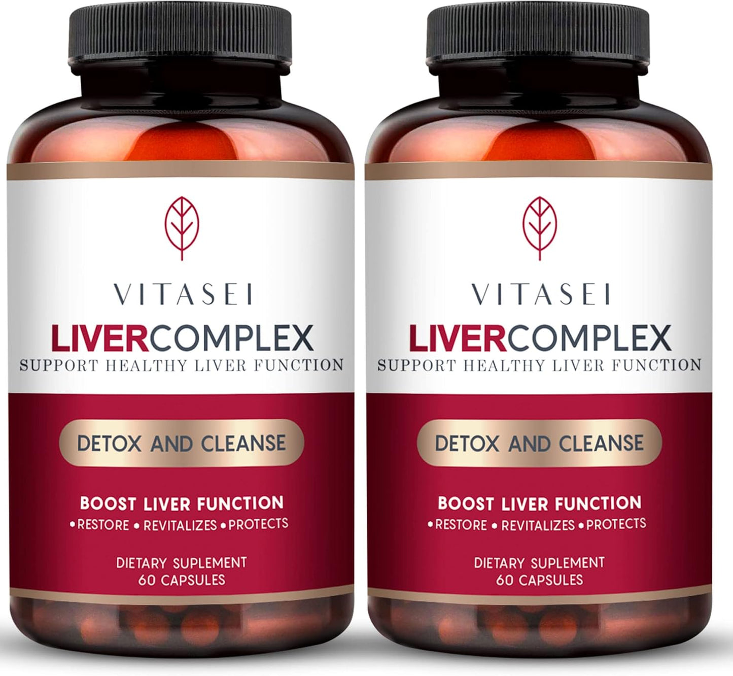 Liver Cleanse Detox Supplement with Milk Thistle, Garcinia, Curcumin - Herbal Support for Men & Women - 120 Capsules