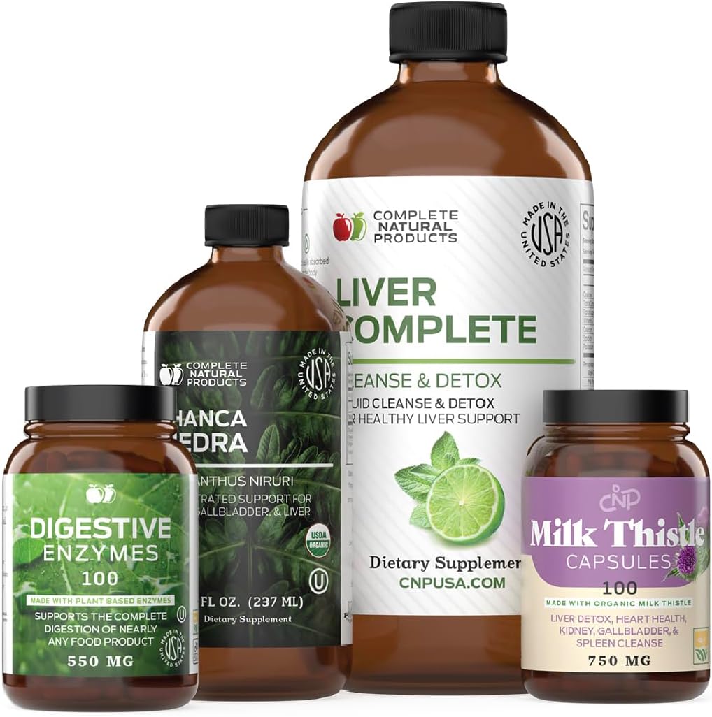 Liver Complete Bundle - Natural Full Cleanse & Detox Support Kit for Liver Health