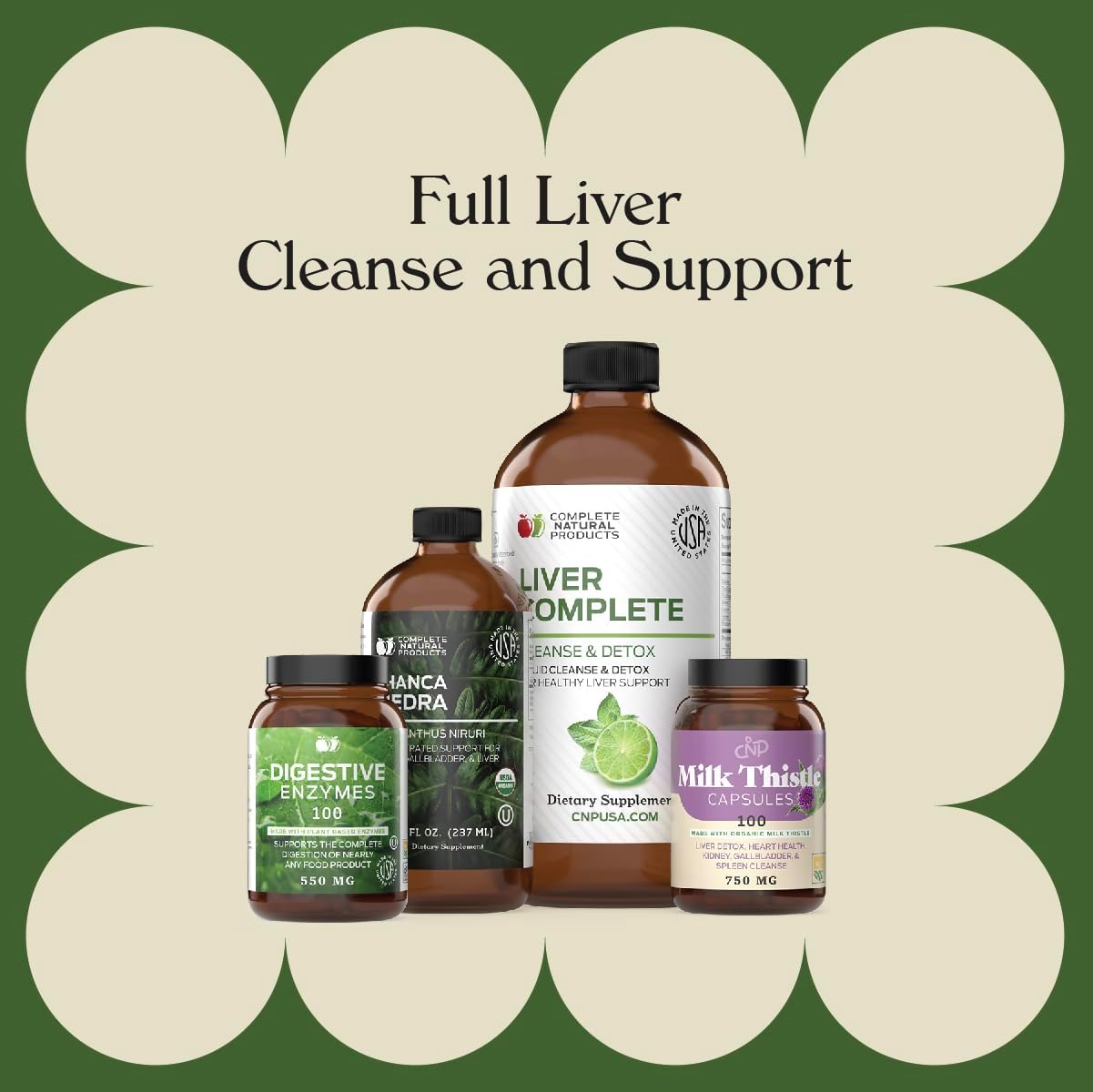 Liver Complete Bundle - Natural Full Cleanse & Detox Support Kit for Liver Health
