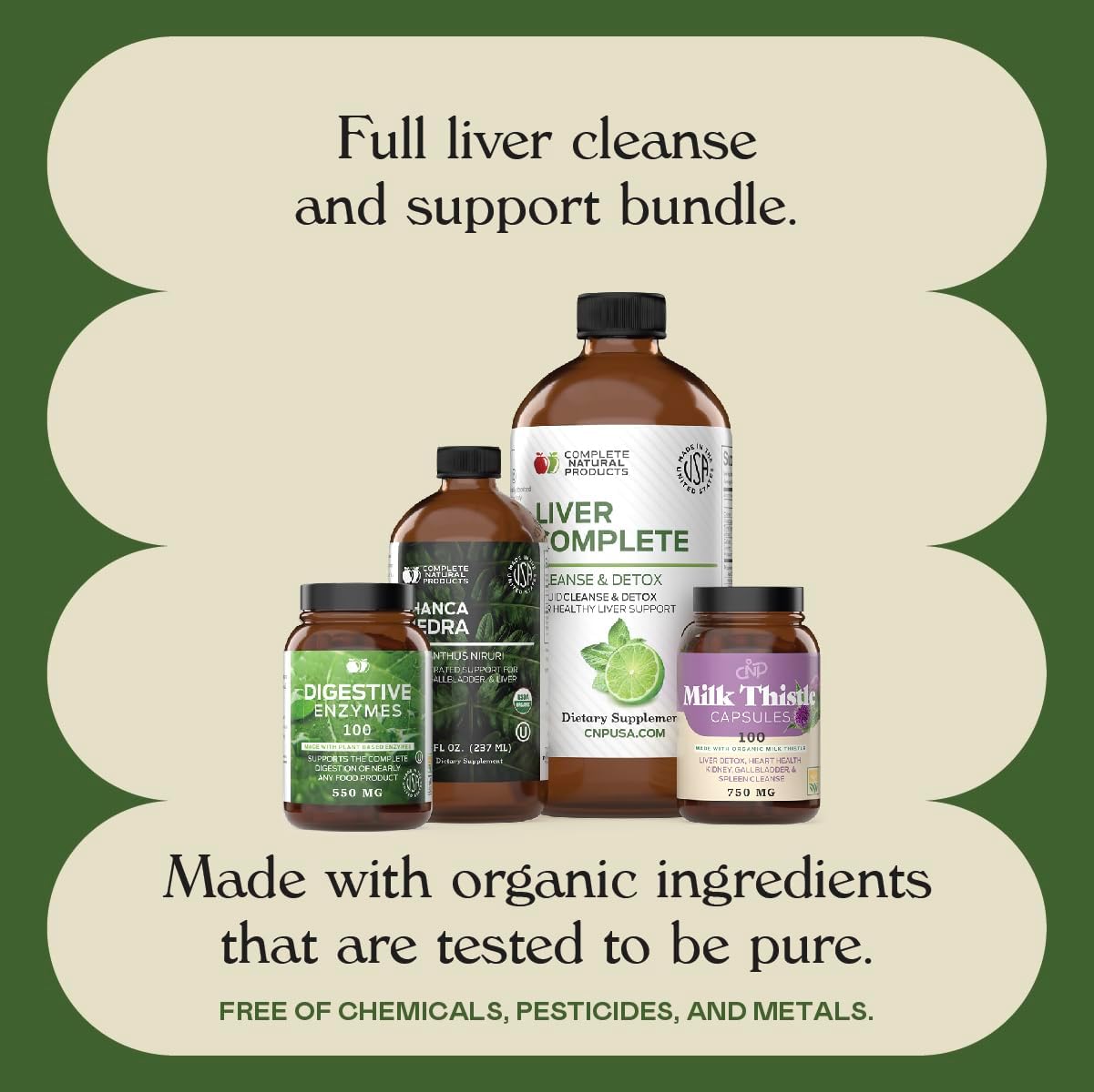 Liver Complete Bundle - Natural Full Cleanse & Detox Support Kit for Liver Health