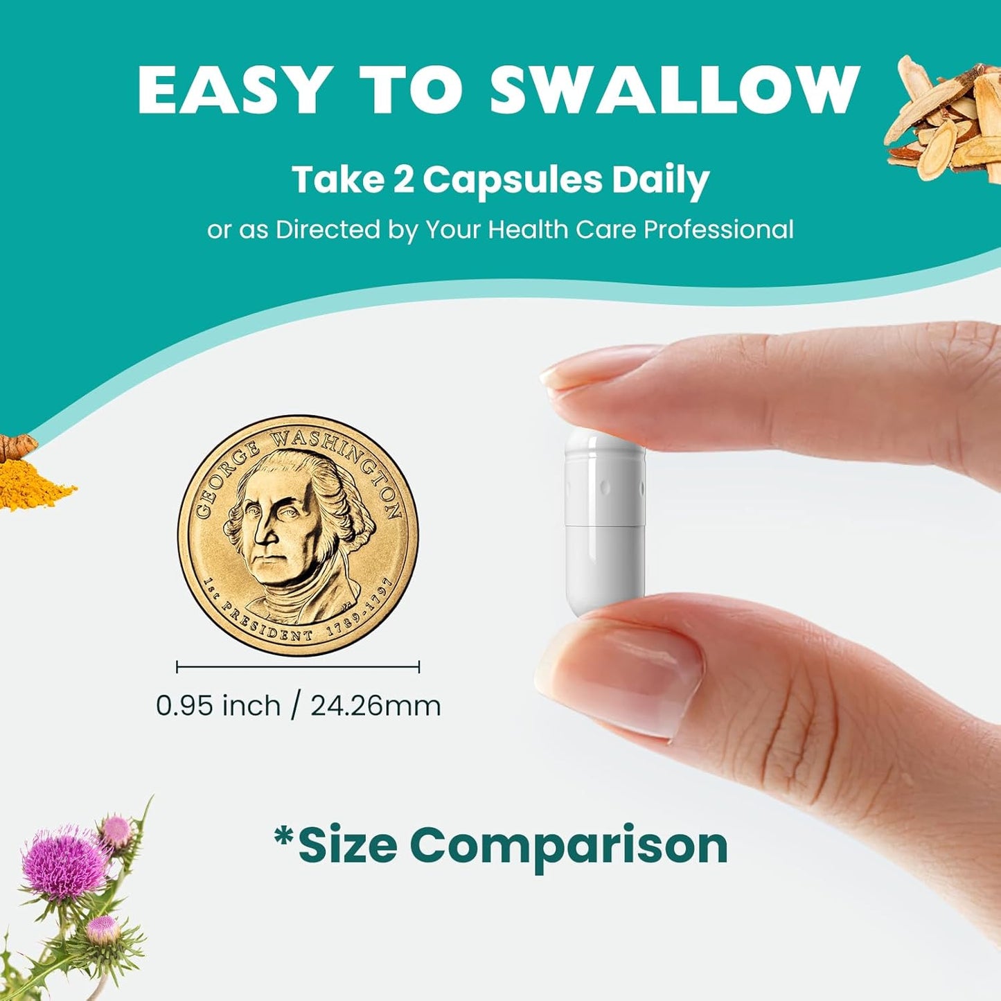 Liver Detox Cleanse Supplement - Herbal Liver Support with Milk Thistle, Dandelion Root, Artichoke, Turmeric, Astragalus - 90 Capsules