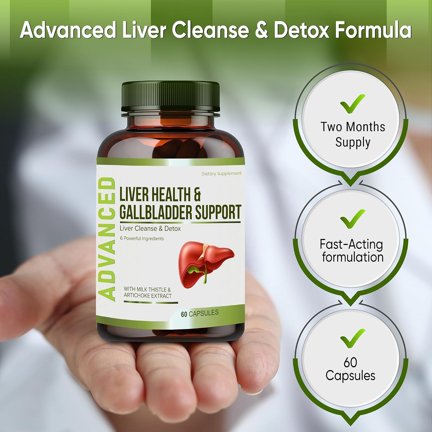 Liver Health Formula with Gallbladder Support for Detox & Repair - NutraPro Liver Cleanse Supplement