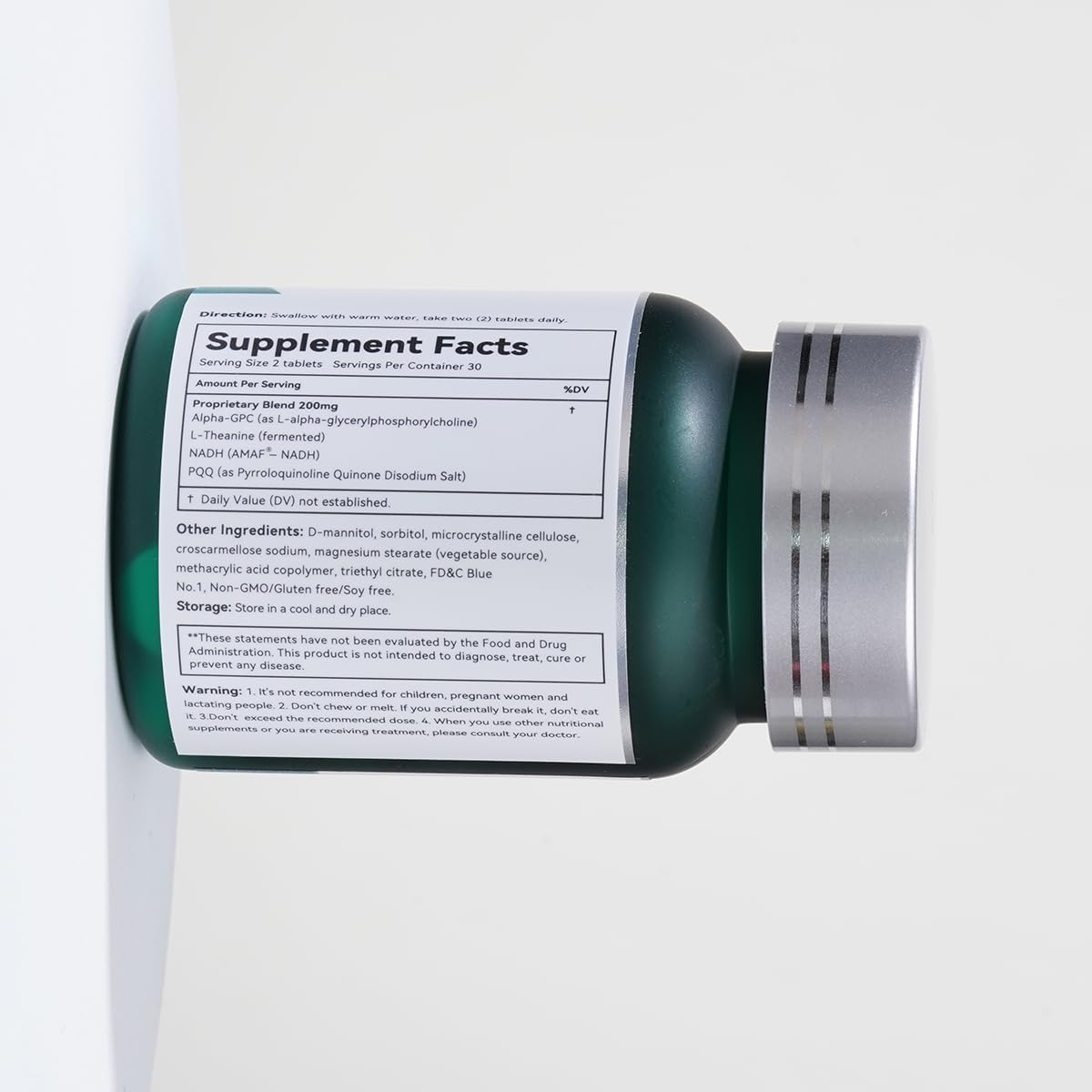 Liver Health Supplement Made in USA with NADH & Alpha-GPC, PQQ, L-Theanine, GMP - Detox & Repair Support, 60 Tablets