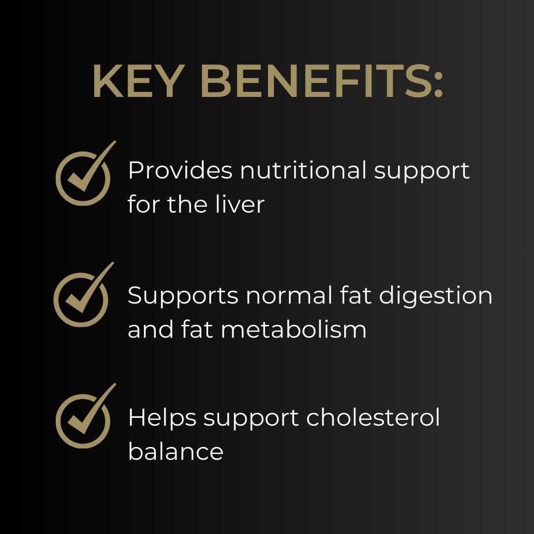 Liver Health Support Supplement - Enhances Fat Digestion and Maintains Cholesterol Balance