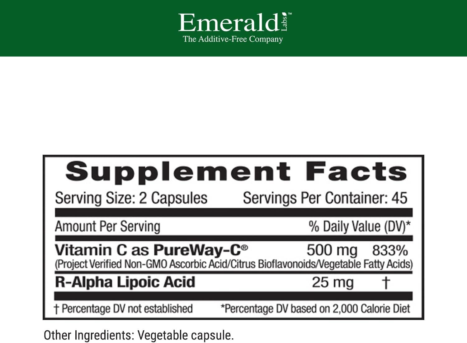 Liver & Immune Support Supplement with R-Alpha Lipoic Acid - Fast-Absorbing Vitamin C - 90 Vegetable Capsules