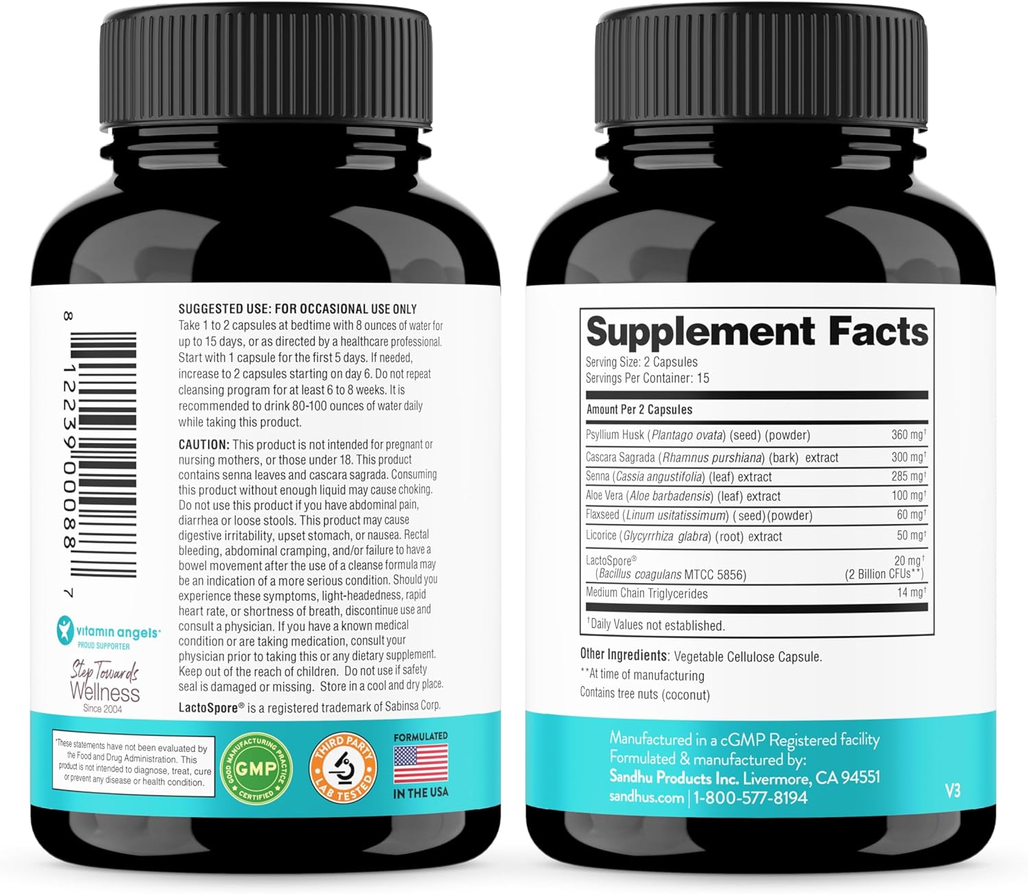 Liver Renew Cleanse Detox & Gut Cleanse Support Supplement for Women & Men by Sandhu's - 15 Day Dietary Aid