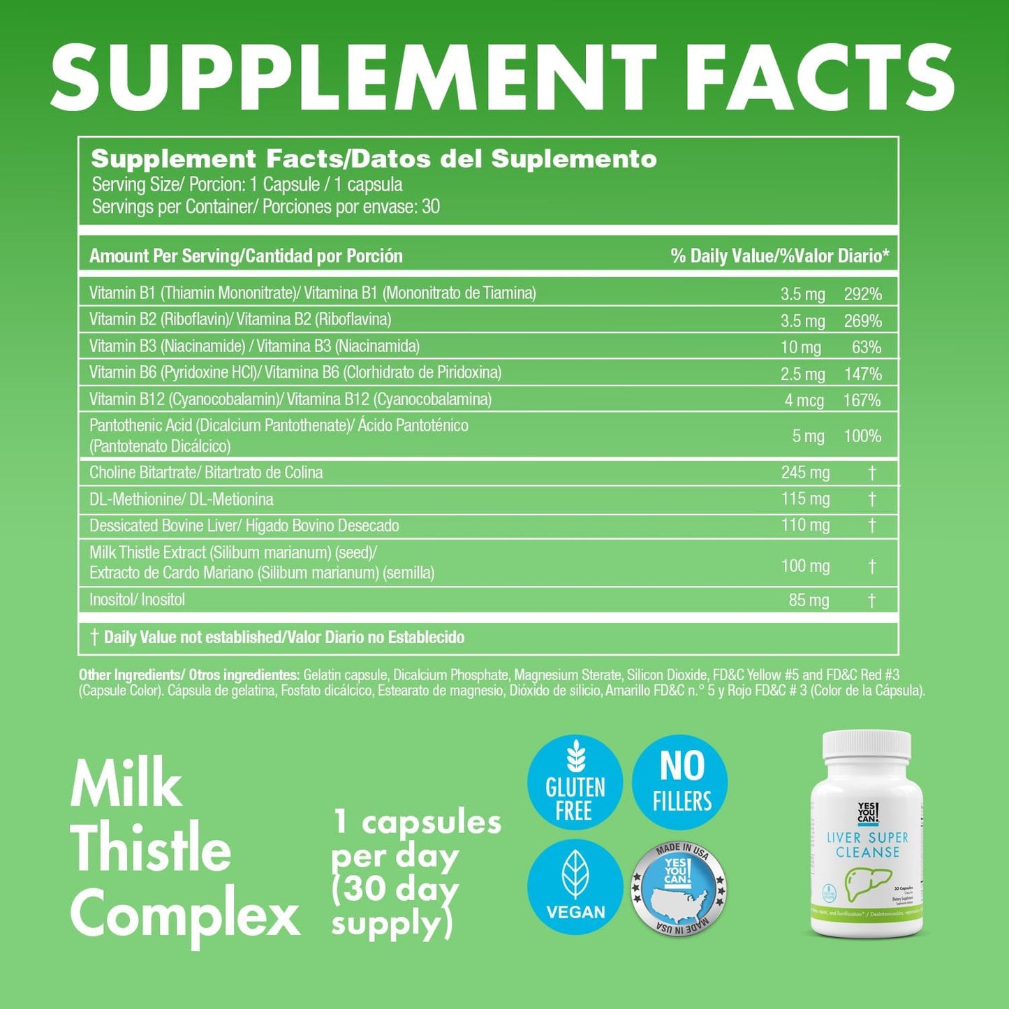 Liver Super Cleanse Detox & Repair - Enhance Liver Health with Essential Vitamins - Milk Thistle Extract - Fatty Liver Wellness - 2 Pack