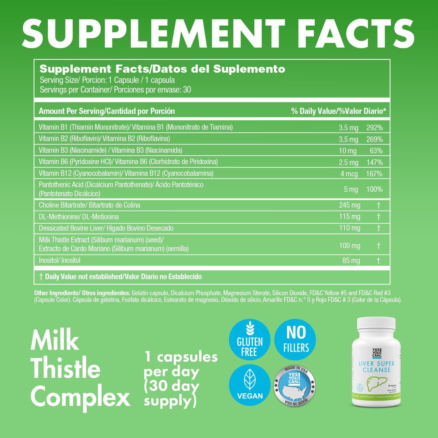 Liver Super Cleanse Detox & Repair - Enhance Liver Health with Essential Vitamins - Milk Thistle Extract - Fatty Liver Wellness - 2 Pack