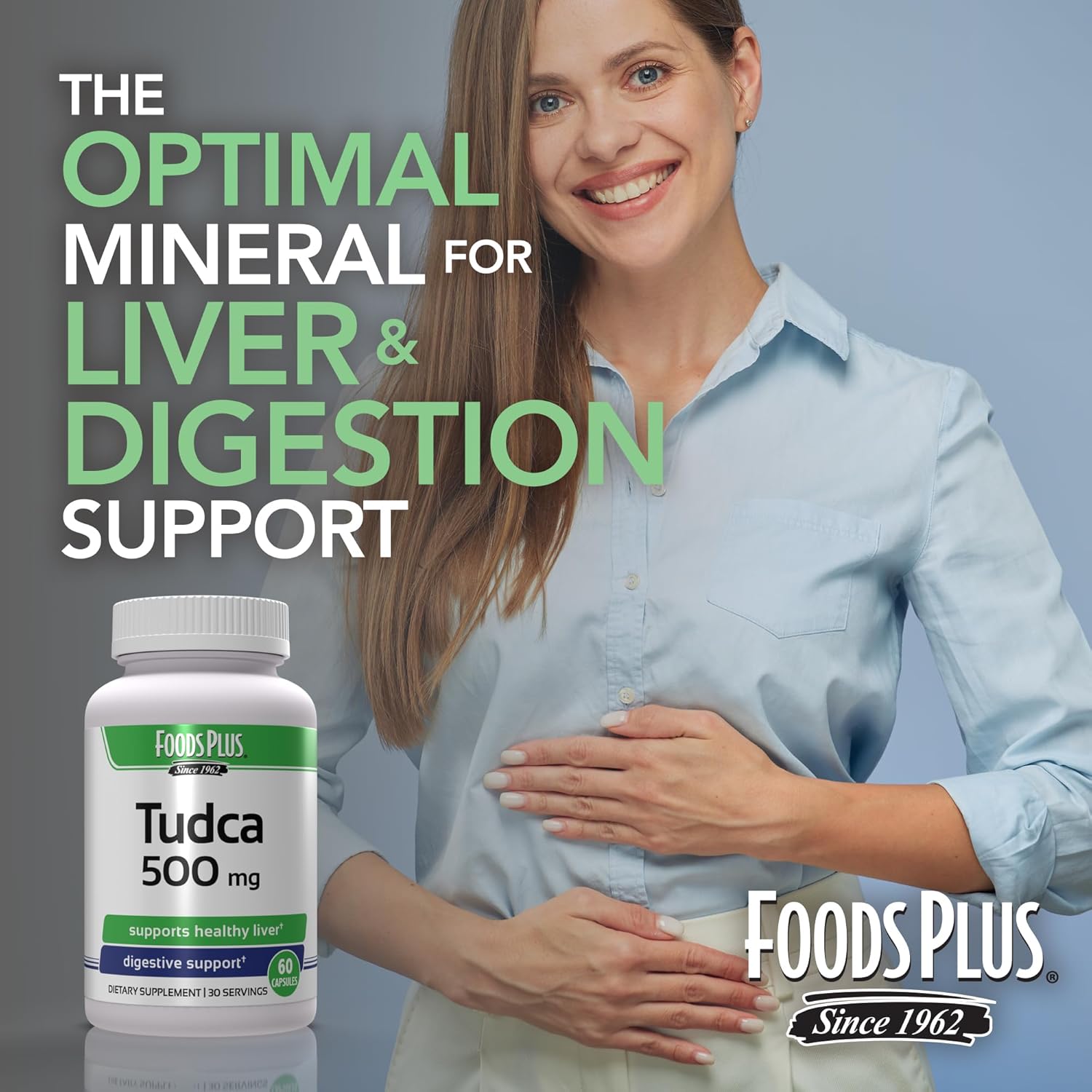 Liver Support Capsules with Tudca for Digestive Health - 60 Count