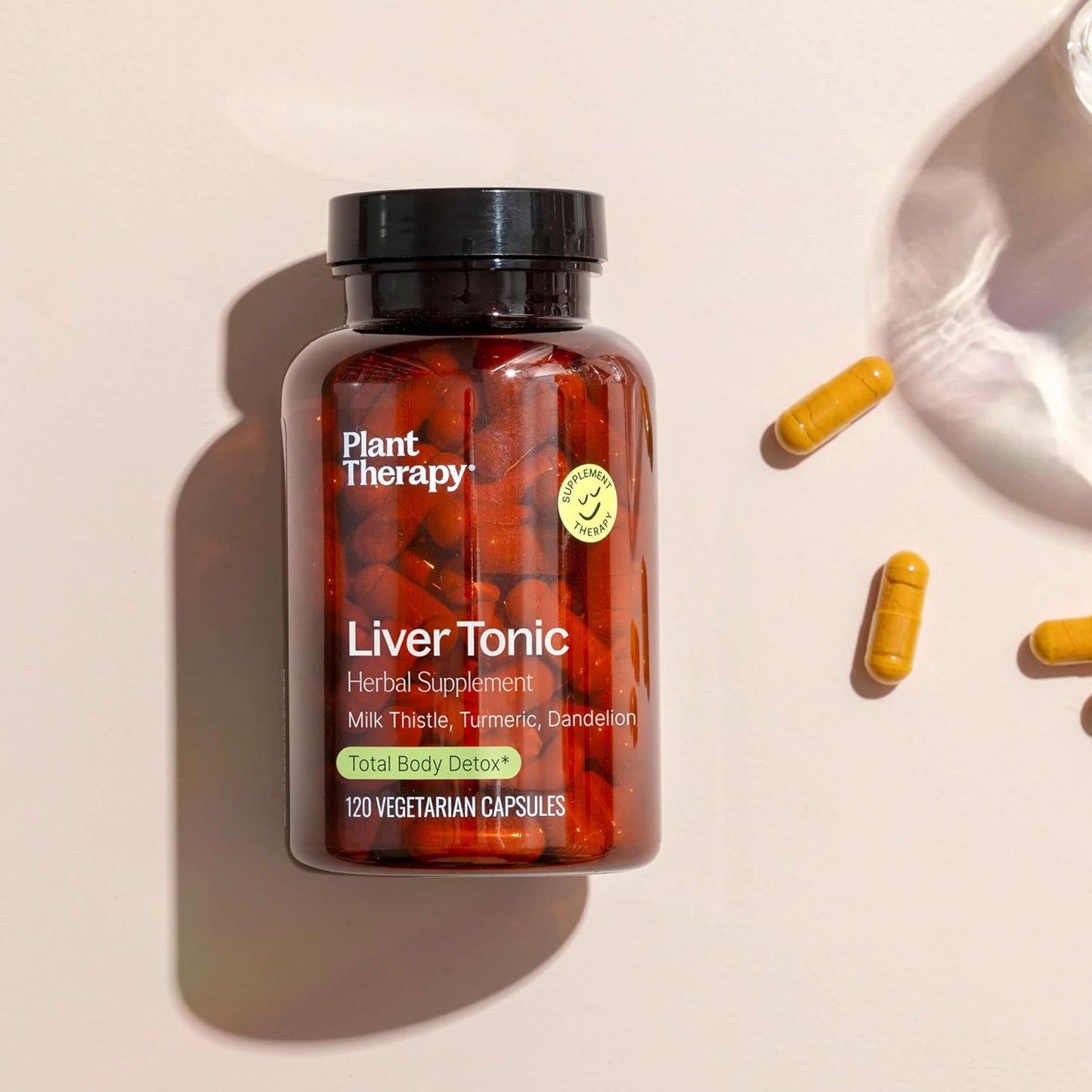 Liver Support Herbal Supplement Capsules - Detox & Boost Energy - 120 Vegetarian Capsules - Made in USA