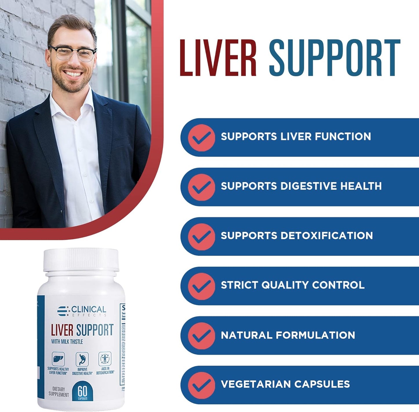 Liver Support: Natural Milk Thistle and Zinc Supplement - 3 Pack - Detox and Cleanse Liver - Supports Function and Digestive Health - USA Made