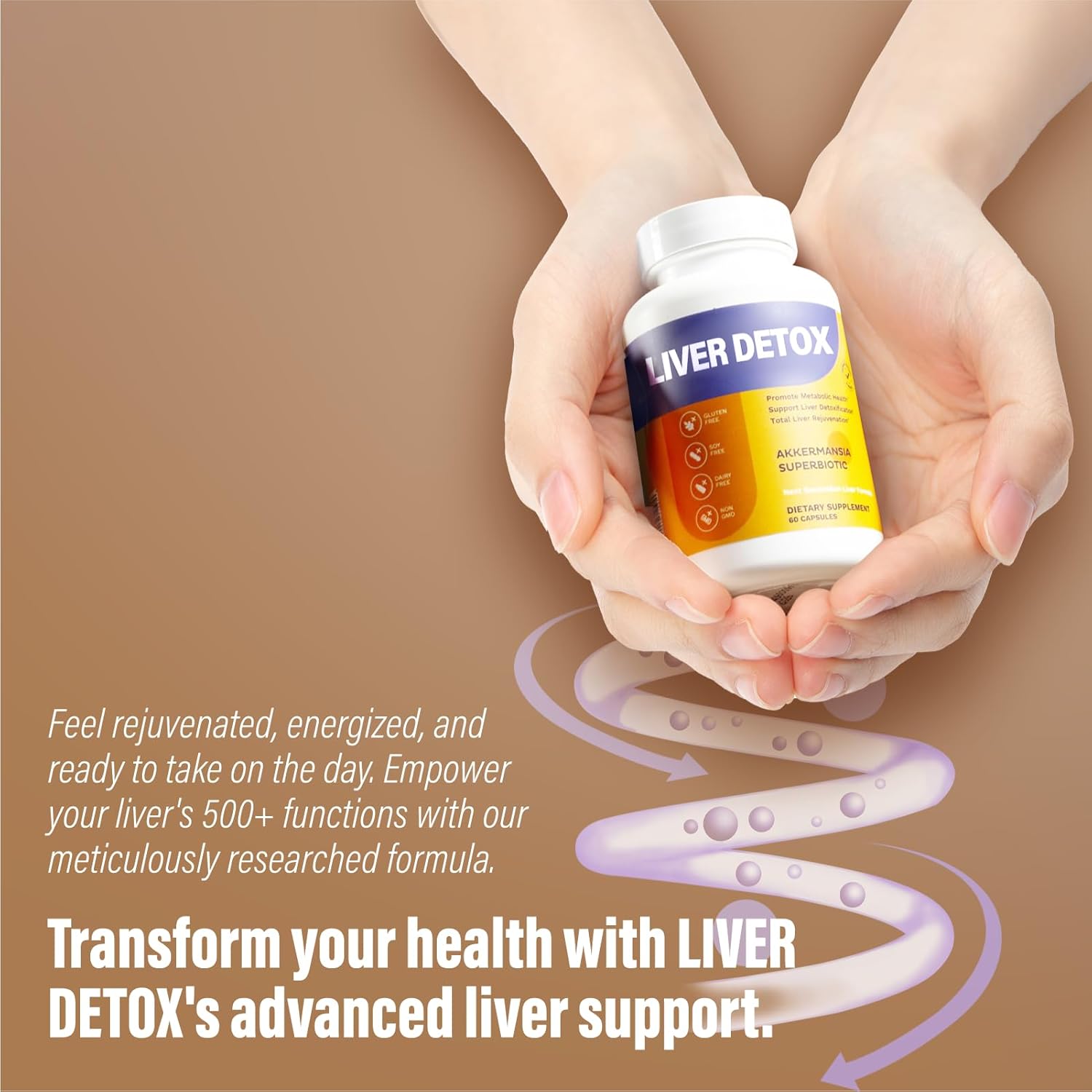 Liver Support Supplement for Vitality, Metabolism, and Immunity - Detox, Regenerate, Recover - 1 Piece