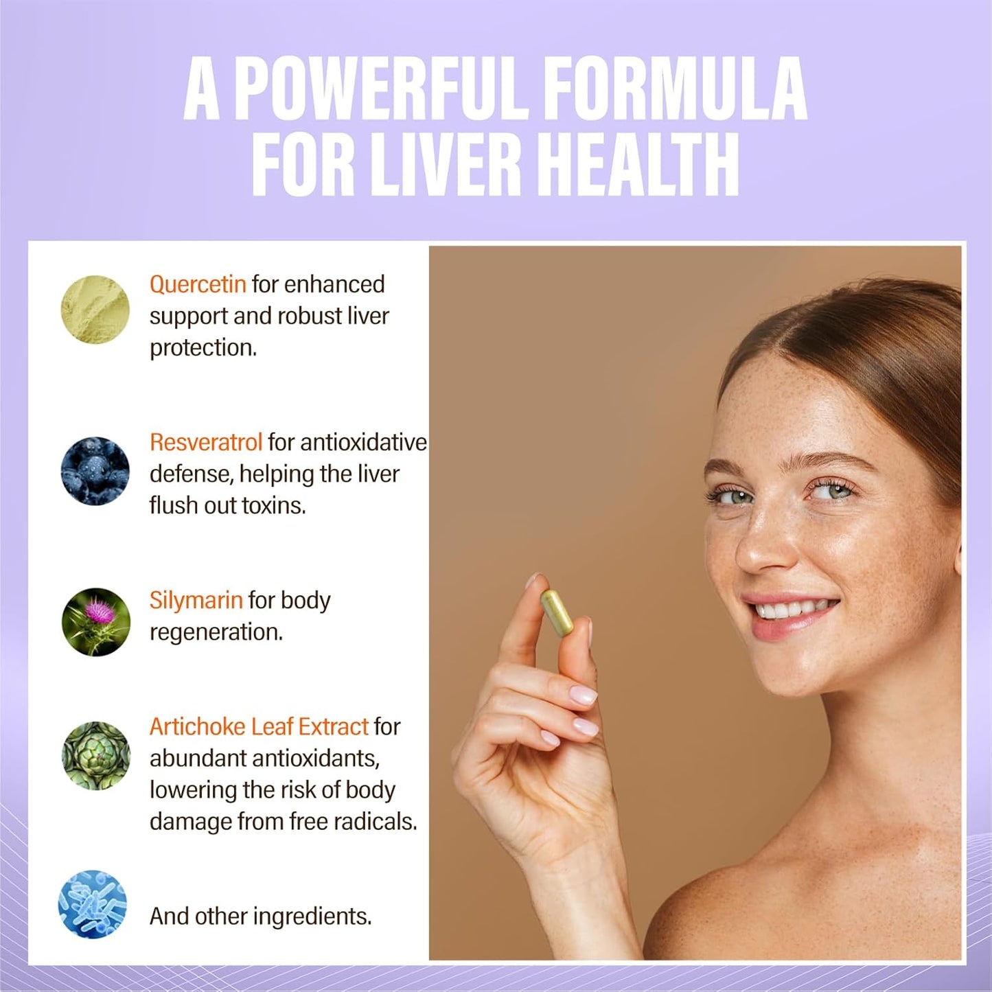 Liver Support Supplement for Vitality, Metabolism, and Immunity - Detox, Regenerate, Recover - 1 Piece