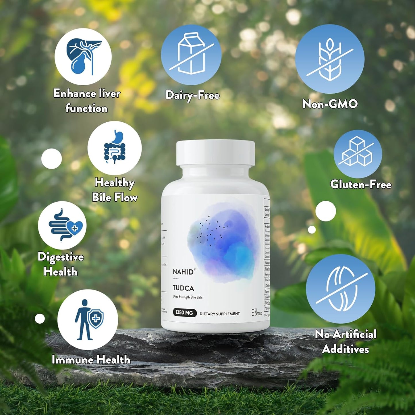 Liver Support Supplement with 120 Billion CFUs Probiotics for Men and Women - Detox and Renewal for Optimal Wellness - Gluten-Free, Dairy-Free, Vegan, Non-GMO - 60 Capsules