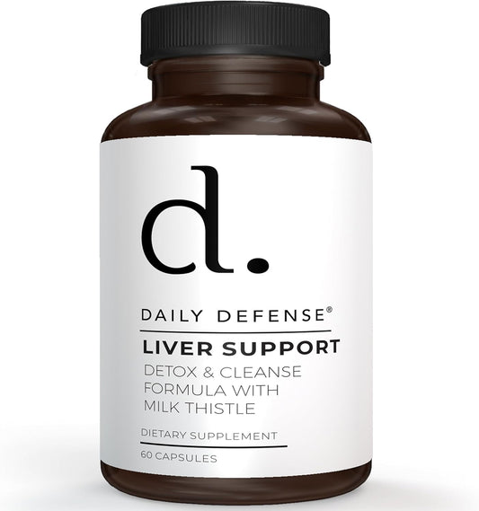 Liver Support Supplement with Artichoke, Milk Thistle, and Dandelion - Daily Liver Cleanse and Repair Formula - 60 Capsules