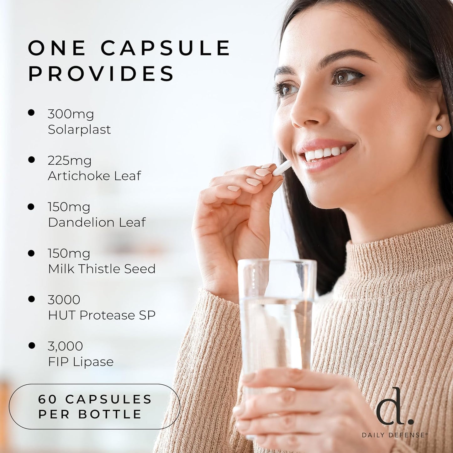 Liver Support Supplement with Artichoke, Milk Thistle, and Dandelion - Daily Liver Cleanse and Repair Formula - 60 Capsules