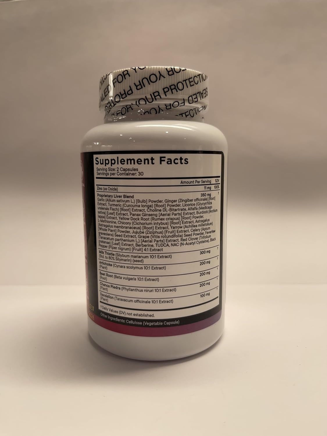 Liver Support Supplement with Milk Thistle, NAC, Chanca Piedra, Beet Root, Artichoke, Dandelion Root, Astragalus, TUDCA, Choline, and Ginger - 120 Count