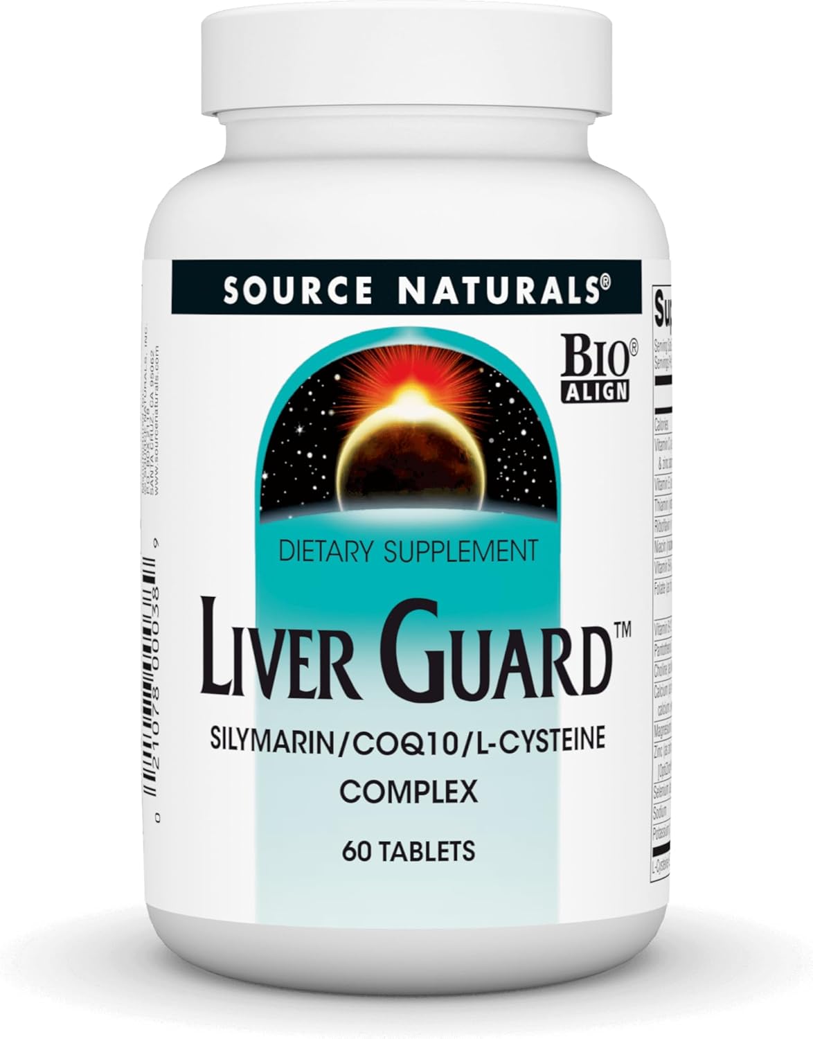 Liver Support Supplement with Silymarin, CoQ10, and N-Acetyl Cysteine - 60 Tablets by Source Naturals