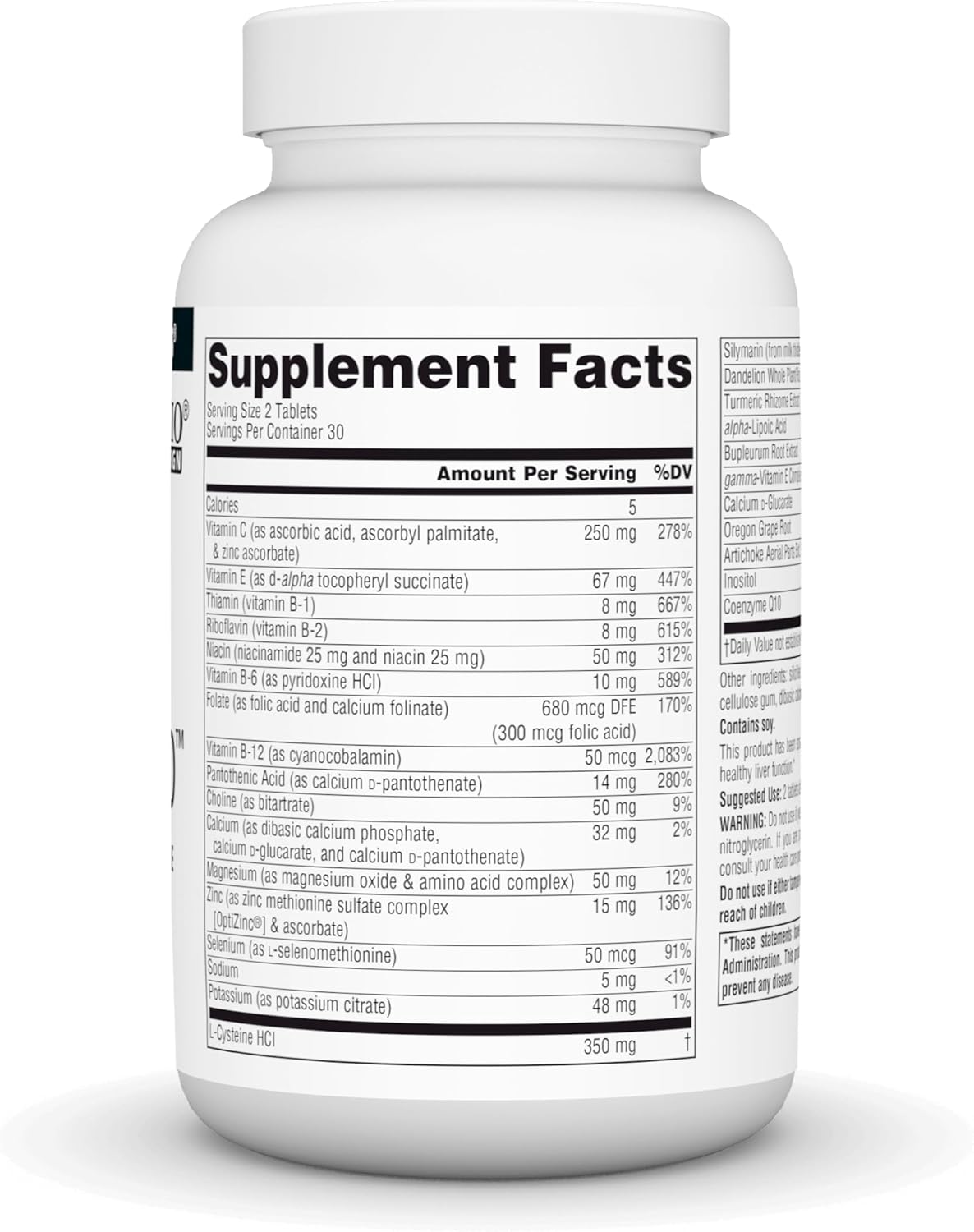 Liver Support Supplement with Silymarin, CoQ10, and N-Acetyl Cysteine - 60 Tablets by Source Naturals