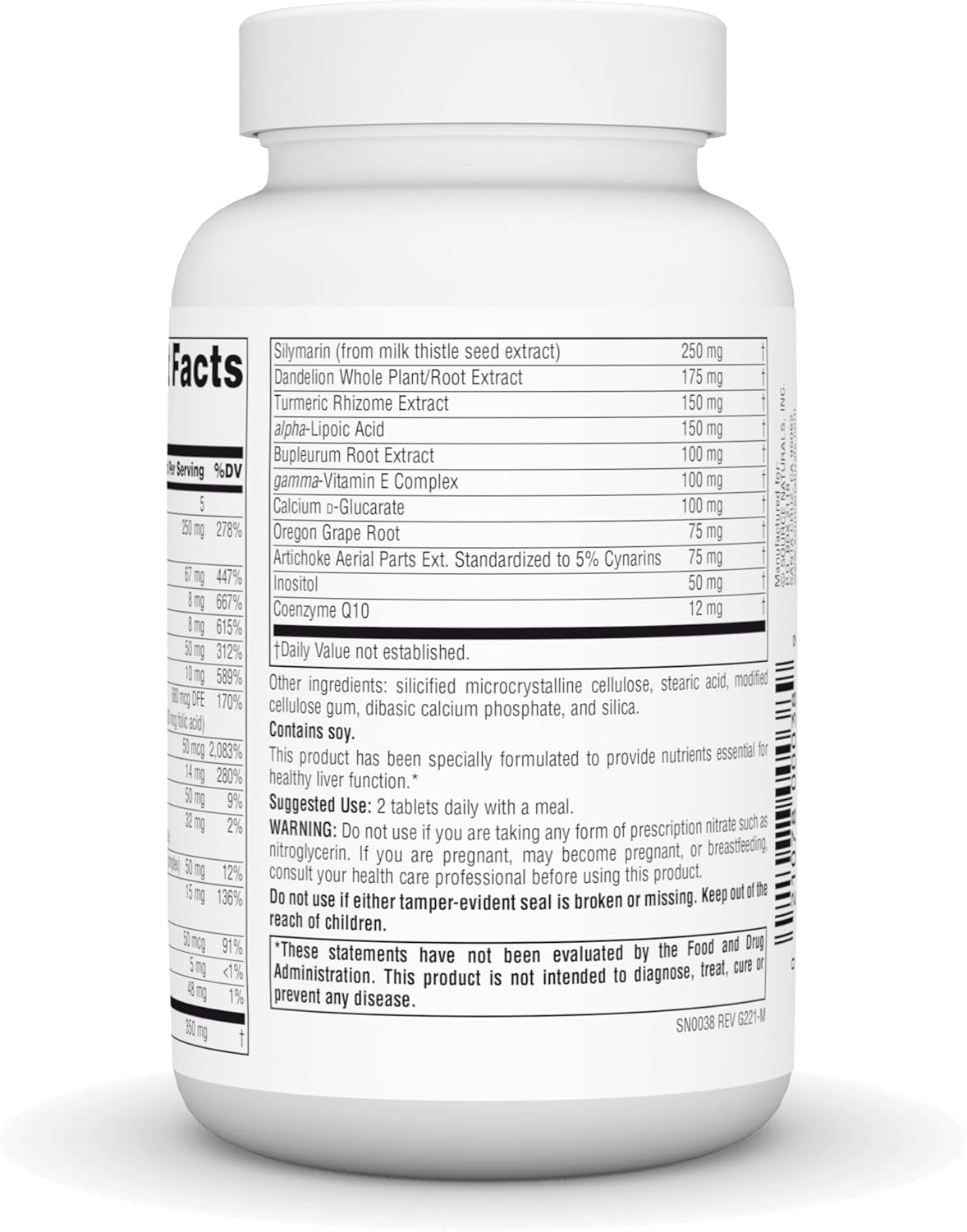 Liver Support Supplement with Silymarin, CoQ10, and N-Acetyl Cysteine - 60 Tablets by Source Naturals