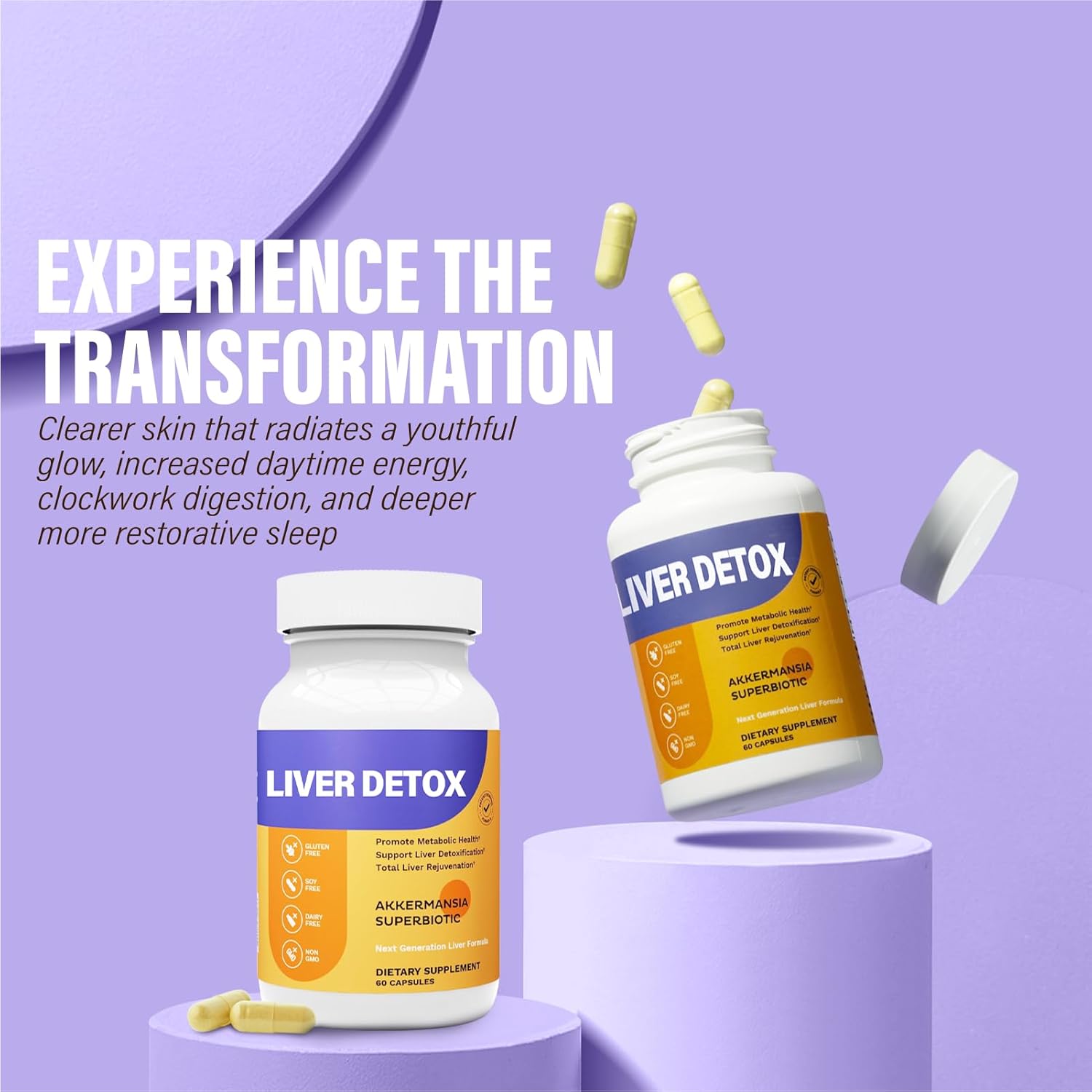 Liver Support Supplements for Detoxification, Regeneration, and Immunity Boost - 1 Piece