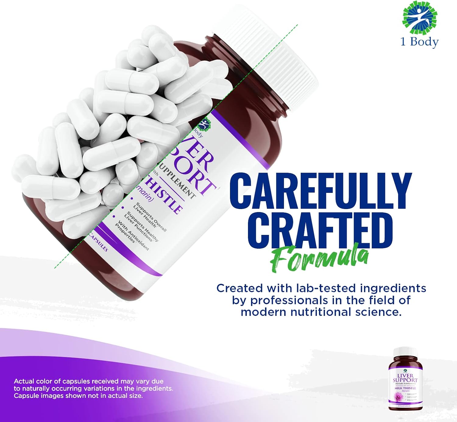 Liver Support Triple Pack - 180 Capsules with Milk Thistle and Dandelion Root for Detox and Liver Health