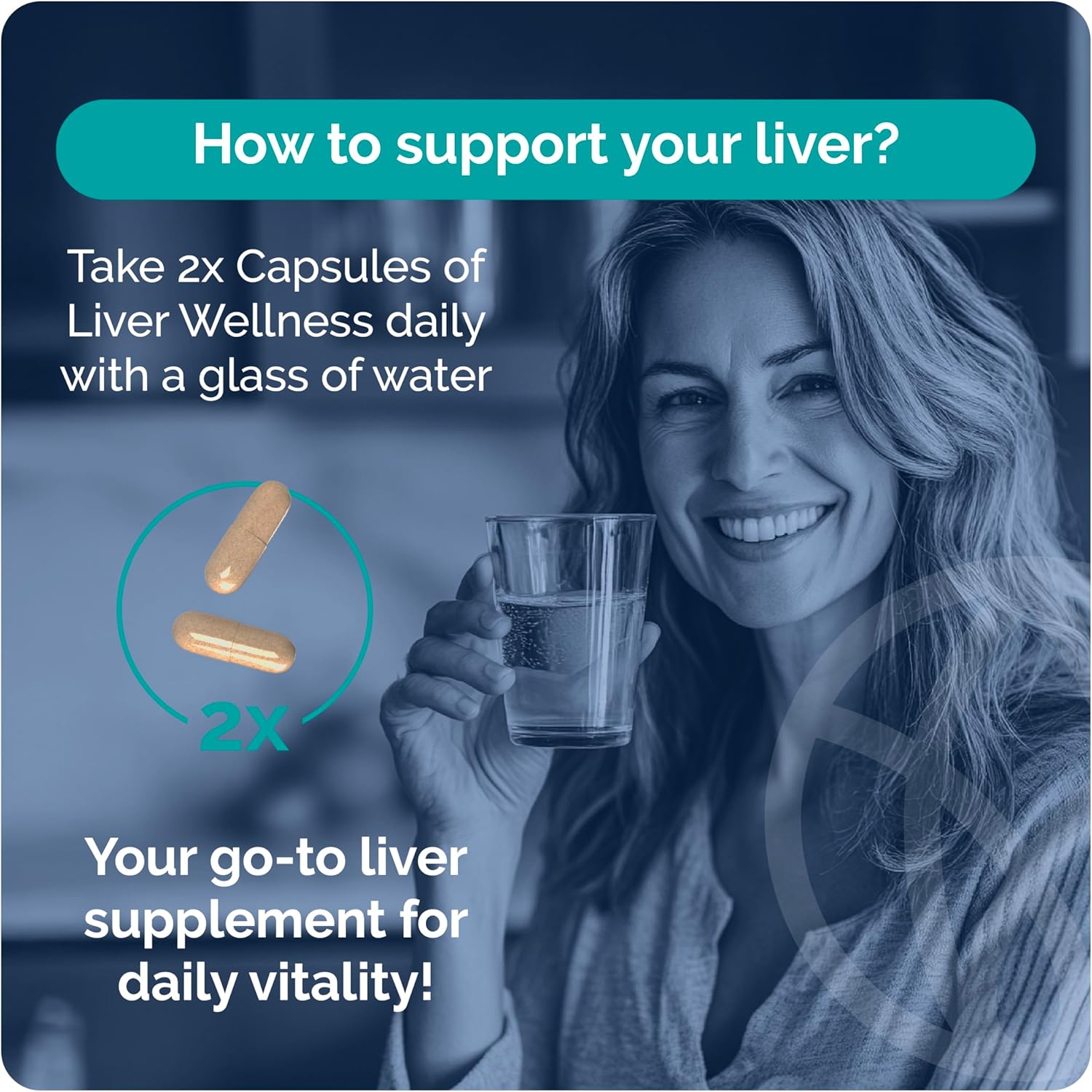 Liver Wellness Supplement with Milk Thistle, Artichoke, Dandelion, Beet Root, Turmeric - Supports Liver Health - Vegetarian, Non GMO, Gluten Free - 60 Capsules