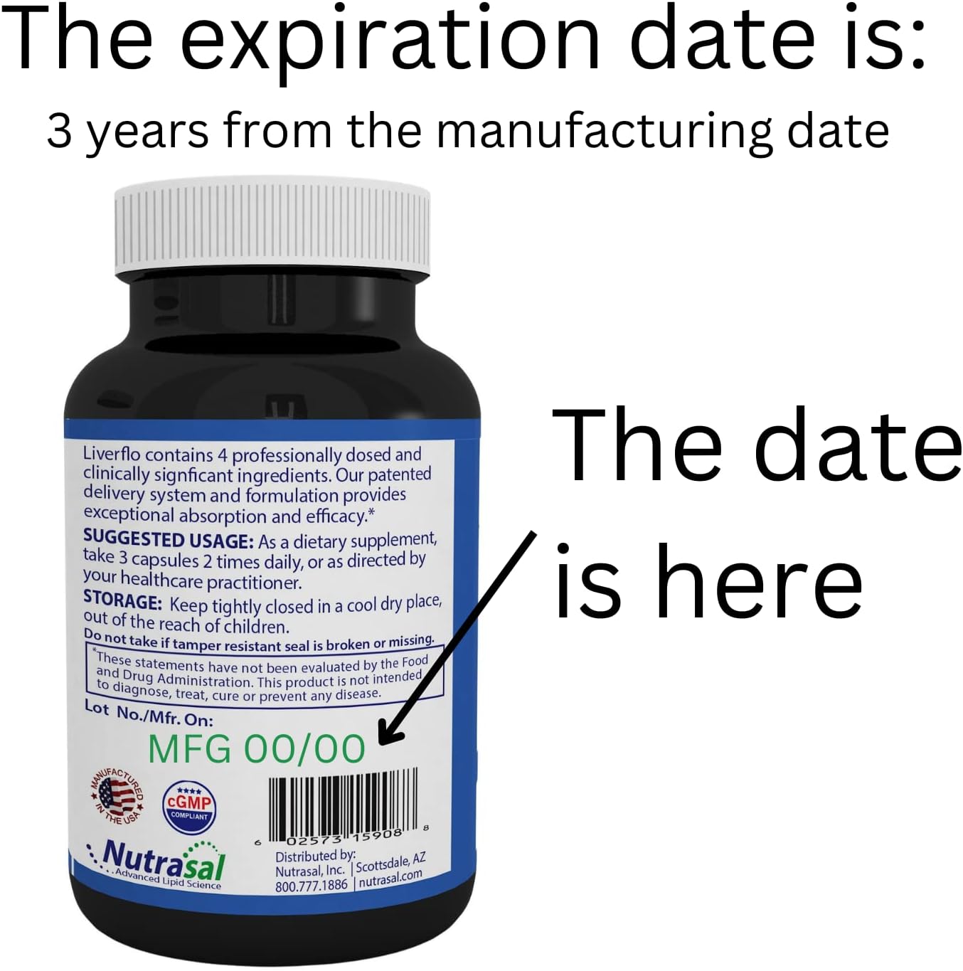 LiverFlo Liver Support Supplement with PPC, SAMe, Glycyrrhetinic Acid, Silymarin - Vegetarian Capsules for Liver Health