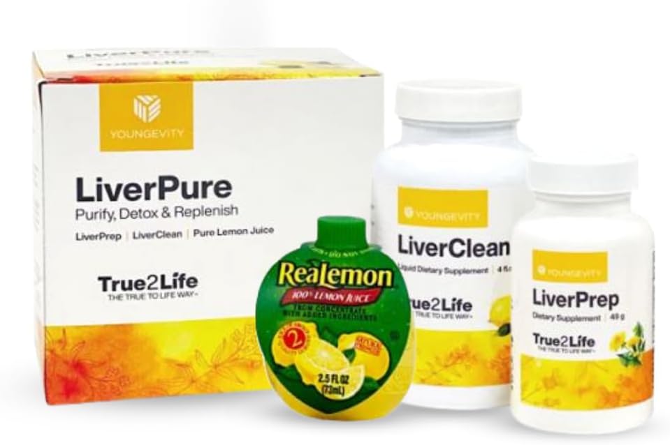 LiverPure Cleanse Detoxification Kit - Natural Liver Support Supplement with Herbal Extracts & Antioxidants