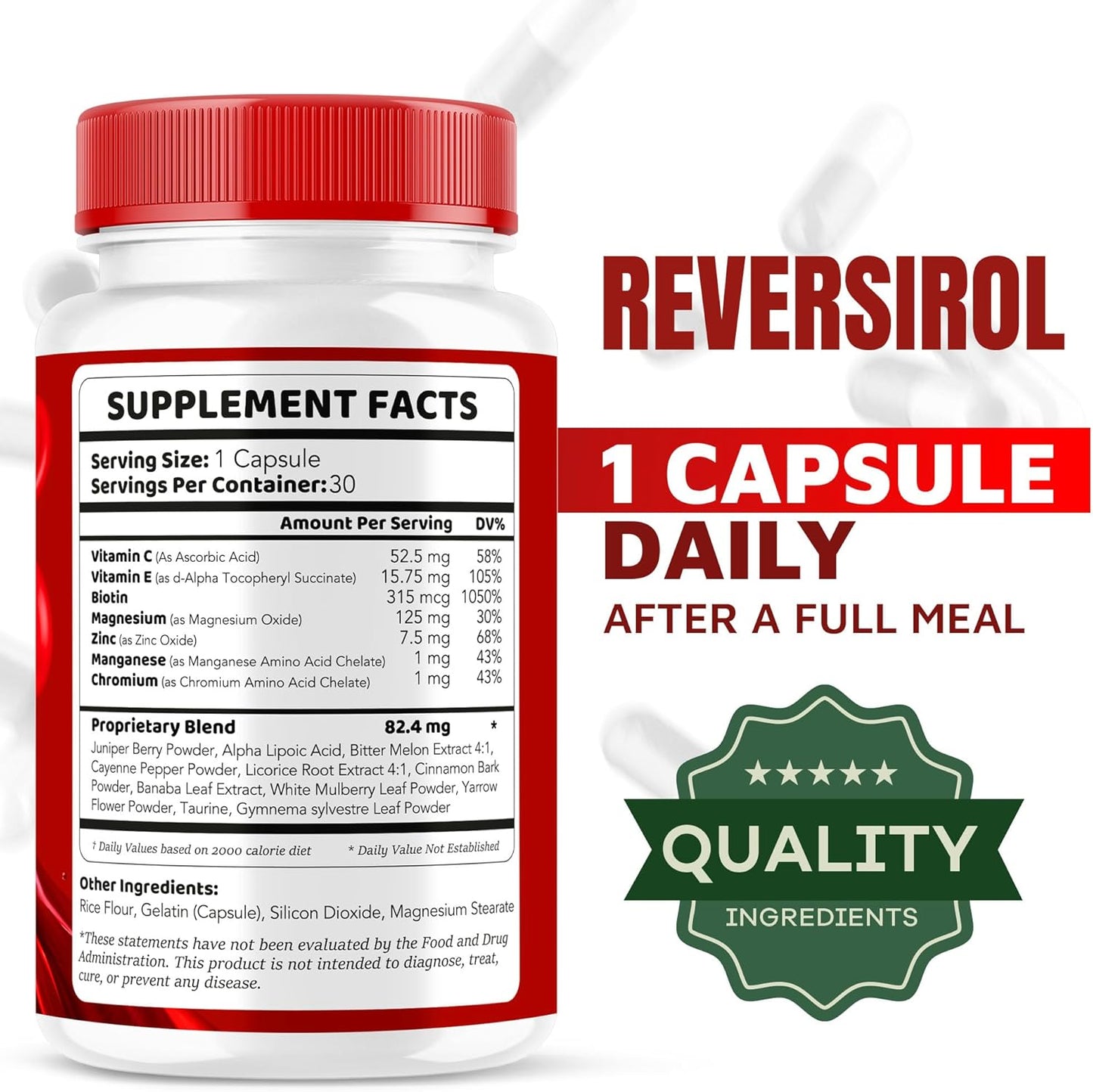 LIVORKA Reversirol Premium Formula Capsules - 90 Capsules for 3 Months Supply