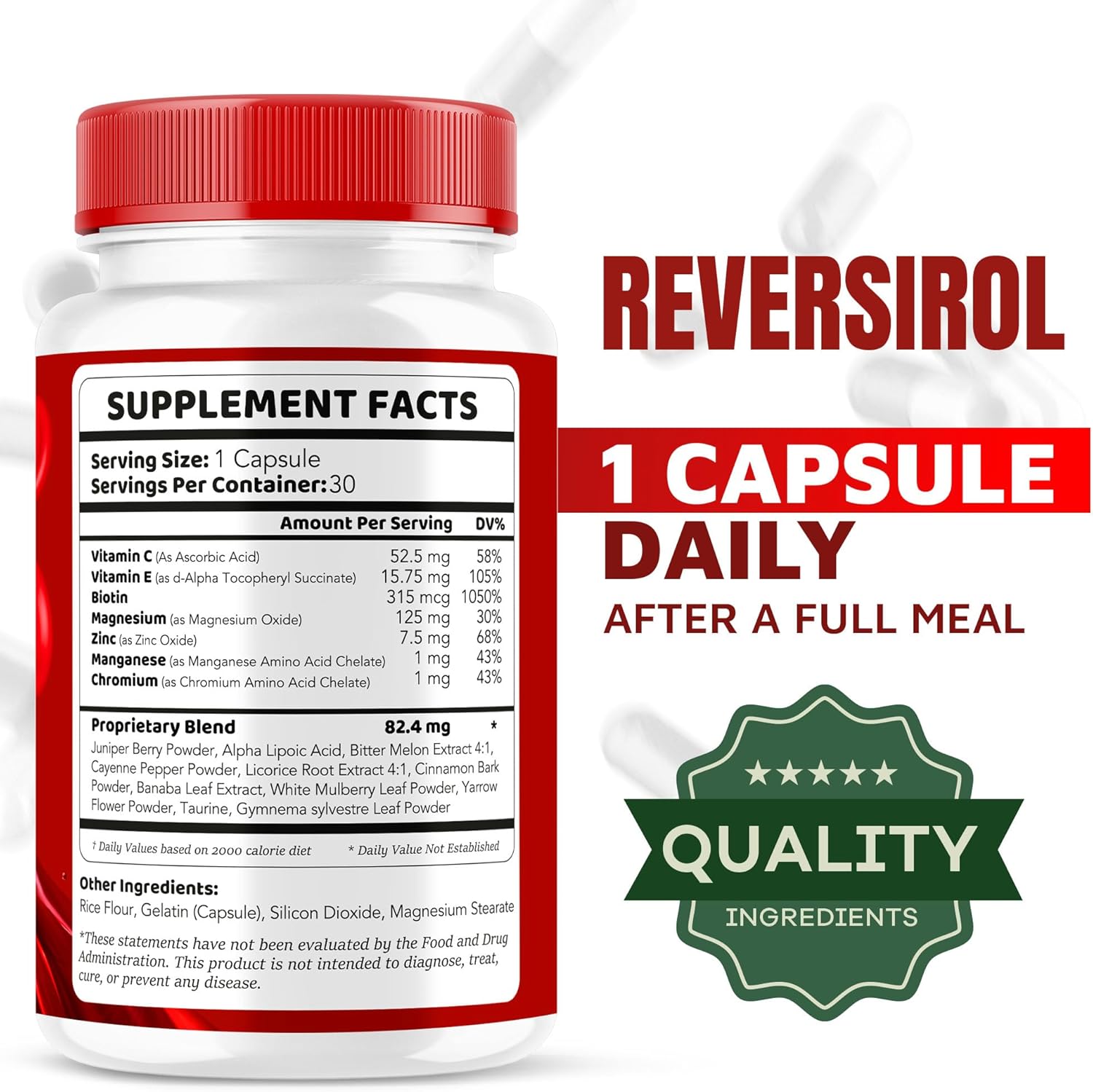 LIVORKA Reversirol Premium Formula Capsules - 90 Capsules for 3 Months Supply