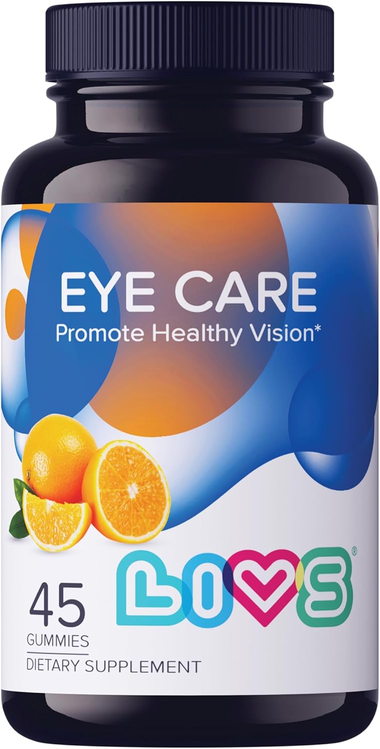 LIVS Lutein and Zeaxanthin Eye Care Gummies - 45 Orange Gummies for Vision Support