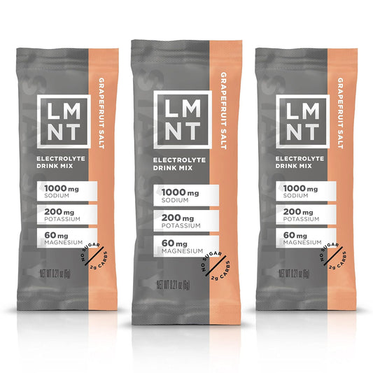 LMNT Electrolyte Drink Mix - Grapefruit Salt Flavor, Zero Sugar | 30 Pack - BoostGo Australia