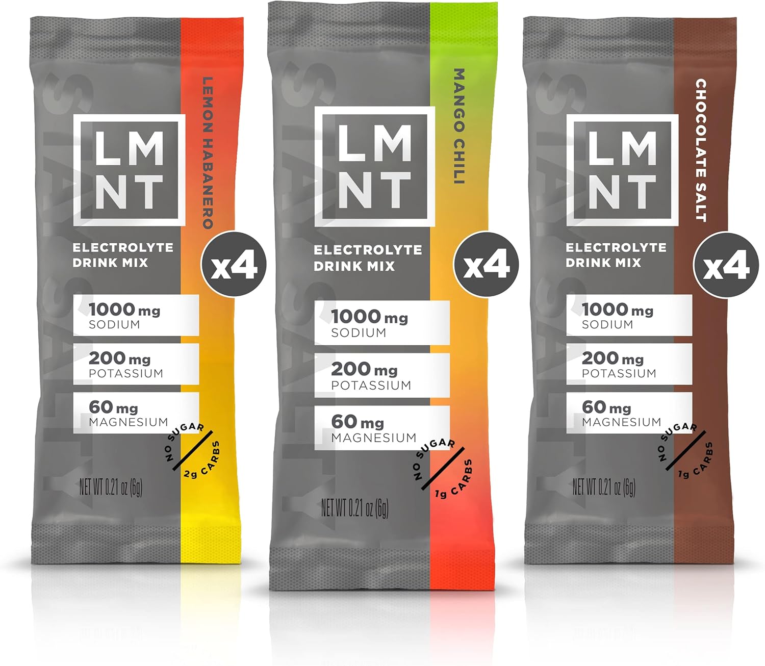 LMNT Keto Electrolyte Powder Packets - Paleo Hydration Drink Mix - No Sugar, No Artificial Ingredients - Fiesta Pack - 12 Stick Packs