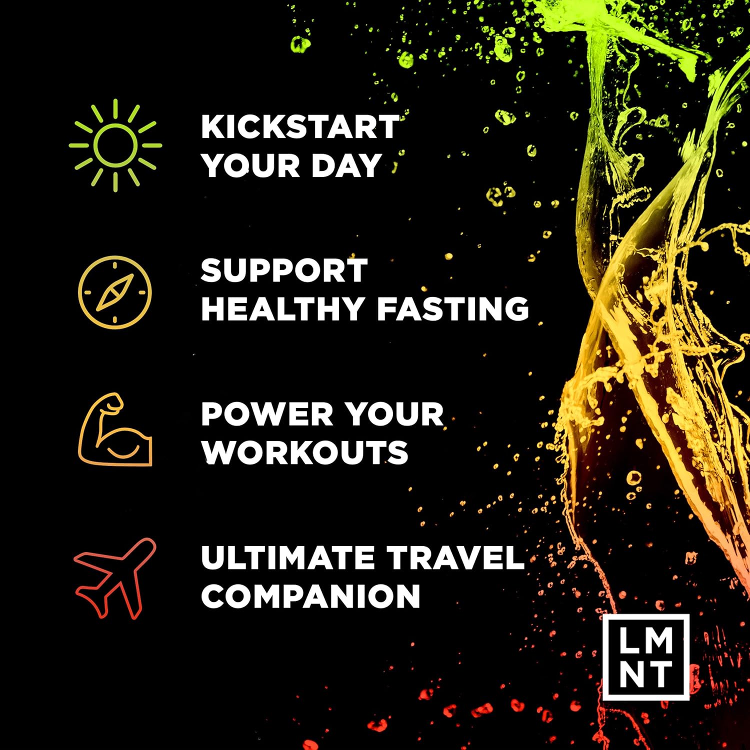 LMNT Keto Electrolyte Powder Packets - Paleo Hydration Drink Mix - No Sugar, No Artificial Ingredients - Fiesta Pack - 12 Stick Packs