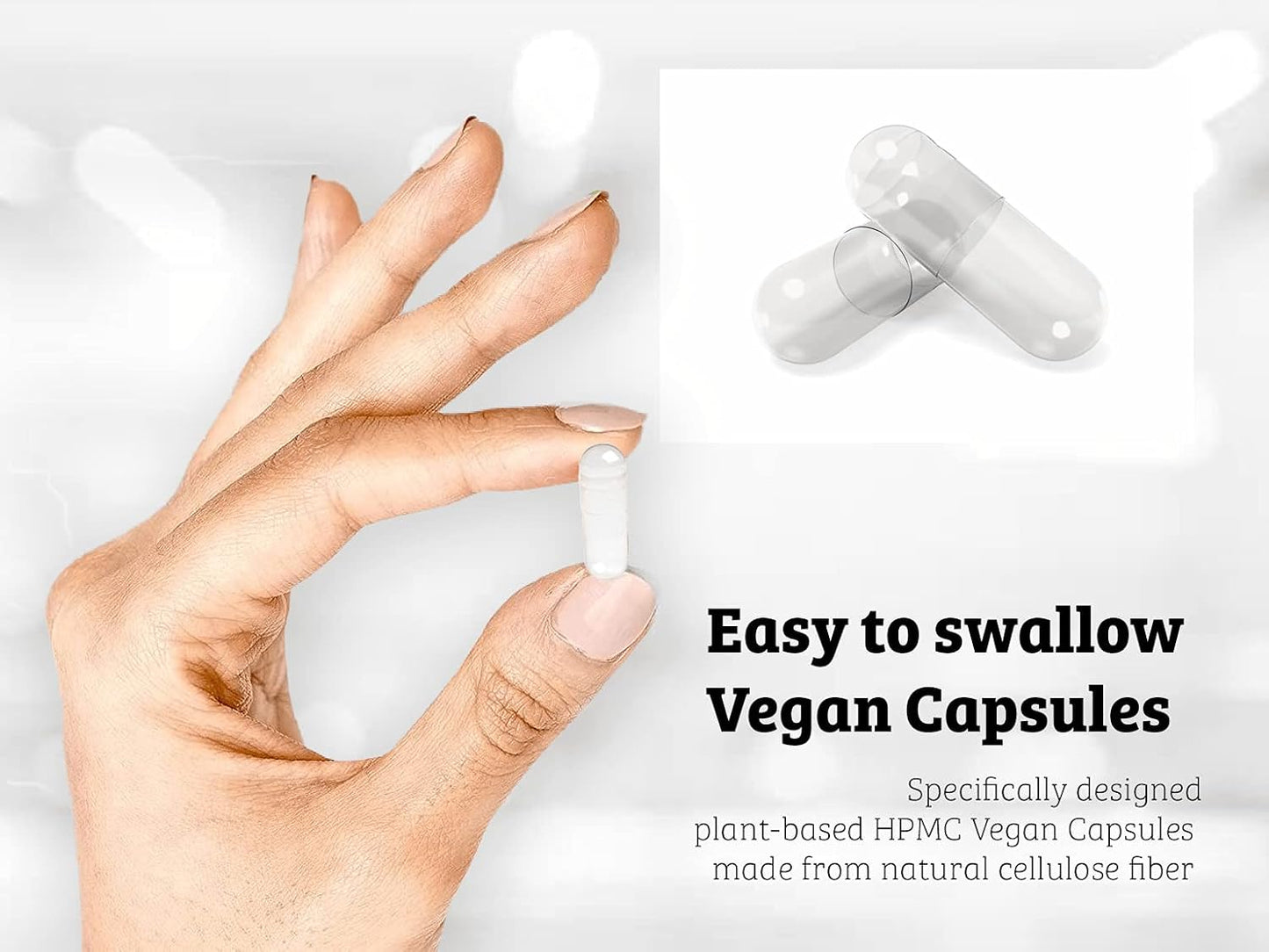 London Vegetarian Capsules Size 00 - 10000 Count HPMC Clear - Vegan Non-Gelatin - Bulk Quantities 1000-70000 - DIY Supplements