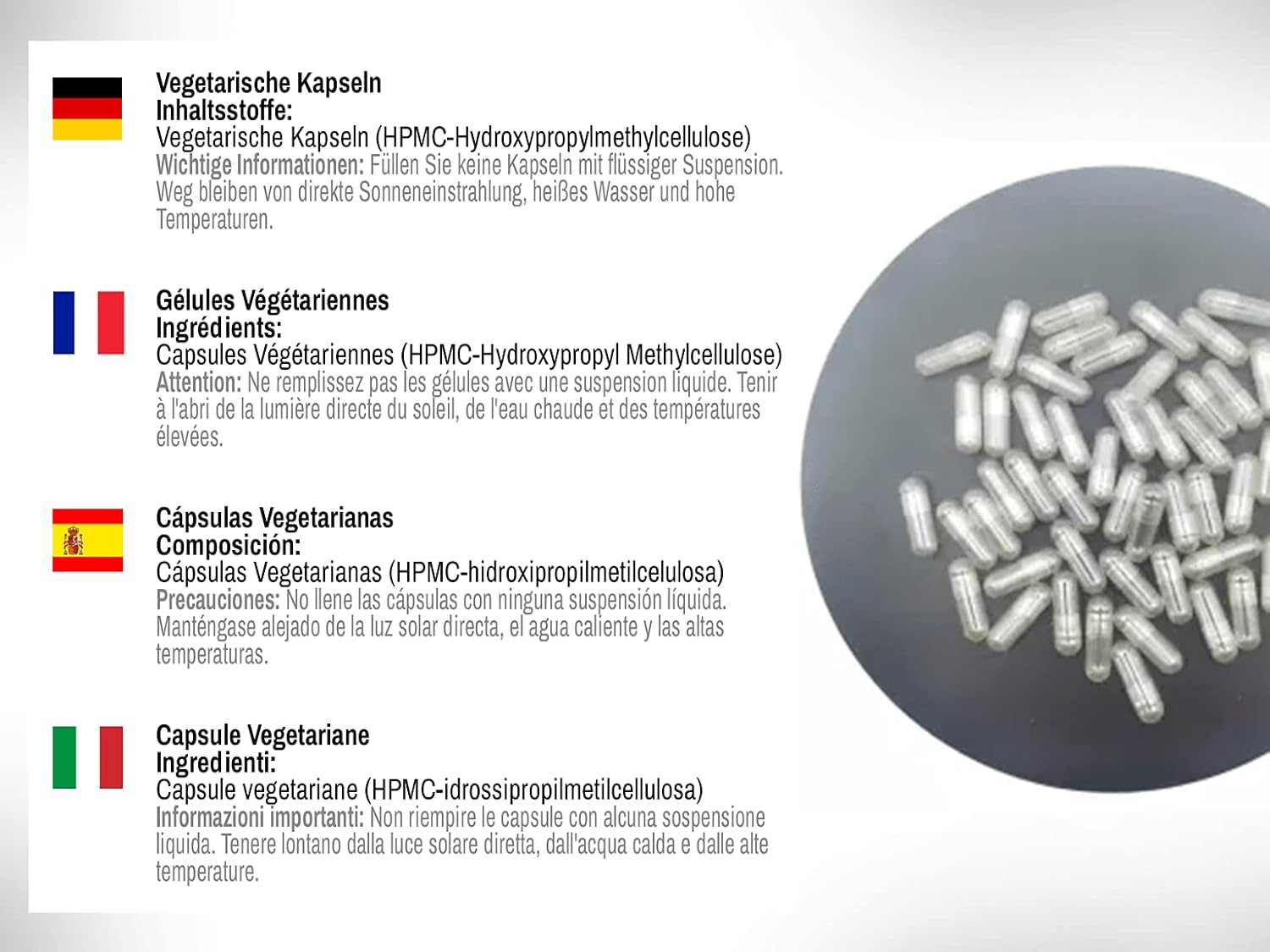 London Vegetarian Capsules Size 00 - 5000 Capsules, HPMC Clear, Vegan, Non-Gelatin, 1000-70,000 Quantities - Make Your Own Supplements with DR WAKDE'S Natural Health Care