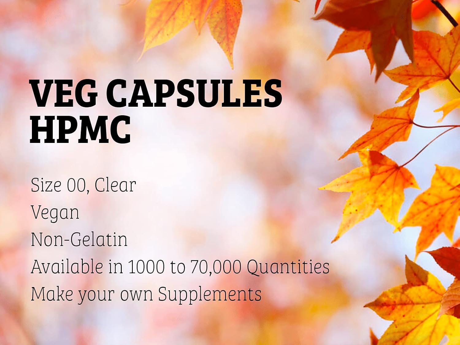 London Vegetarian Capsules Size 00 - 5000 Capsules, HPMC Clear, Vegan, Non-Gelatin, 1000-70,000 Quantities - Make Your Own Supplements with DR WAKDE'S Natural Health Care