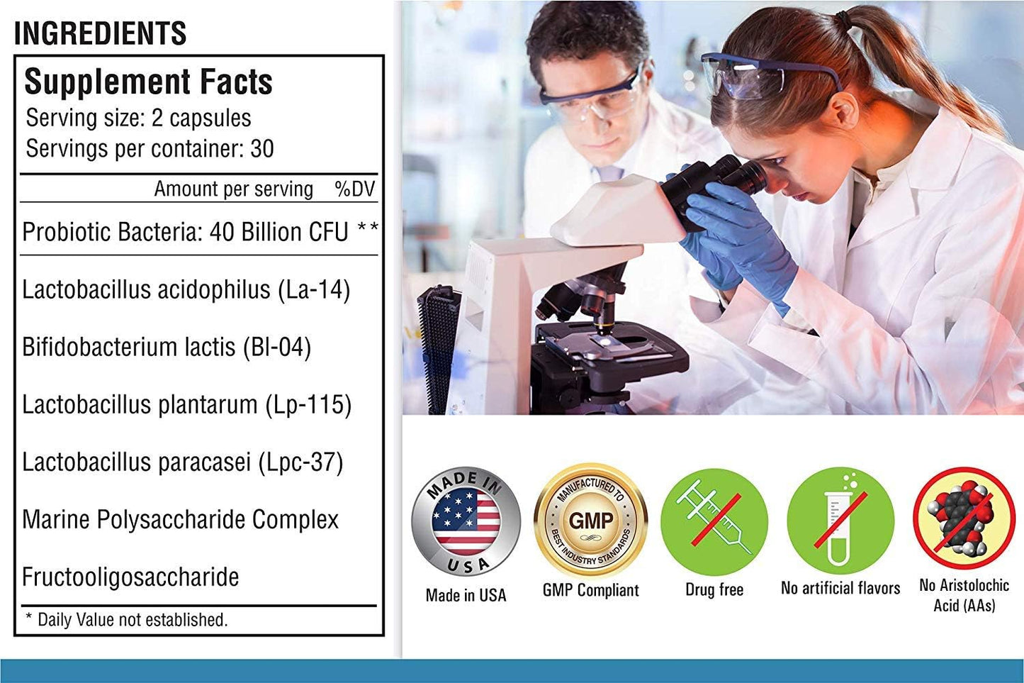 Longevity Probiotic 40 Billion CFUs for Colon Digestive Health by Longevity Premier Nutraceuticals Inc