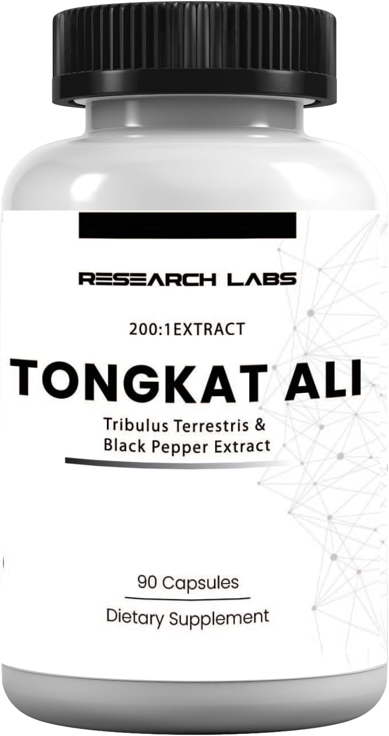 Longjack Tongkat Ali Extract Capsules - 200x Strength for Strength, Drive, Performance & Muscle Mass - 200,000 mg