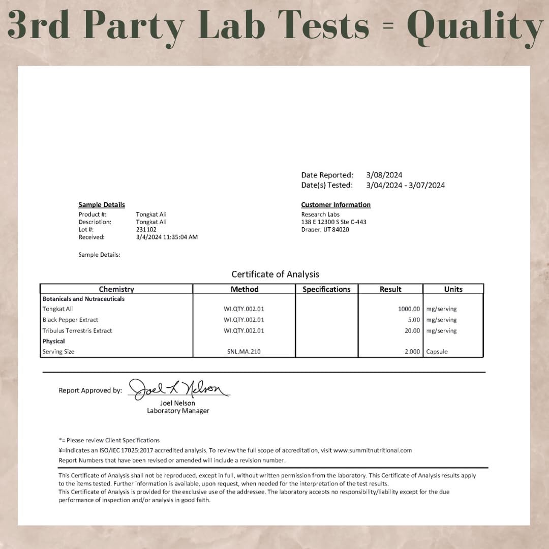Longjack Tongkat Ali Extract Capsules - 200x Strength for Strength, Drive, Performance & Muscle Mass - 200,000 mg