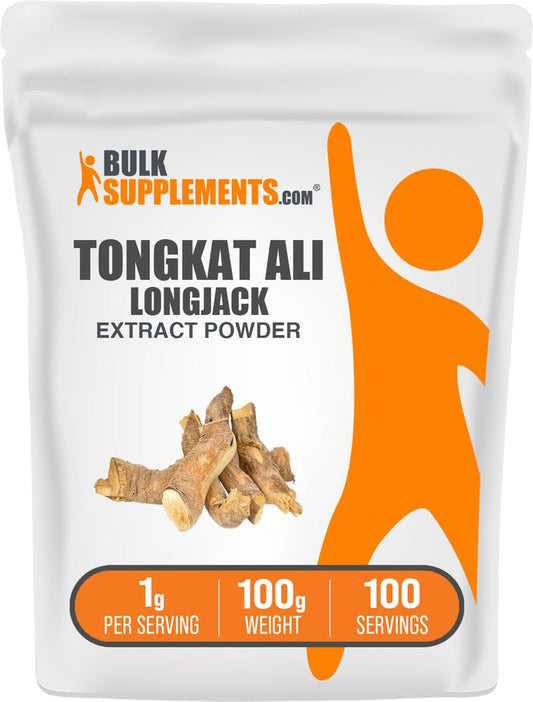 Longjack Tongkat Ali Extract Powder - Pure Tongkat Ali Root Powder for Men & Women - Gluten-Free Supplement - 1000mg per Serving - 100g (3.5 oz) Pack