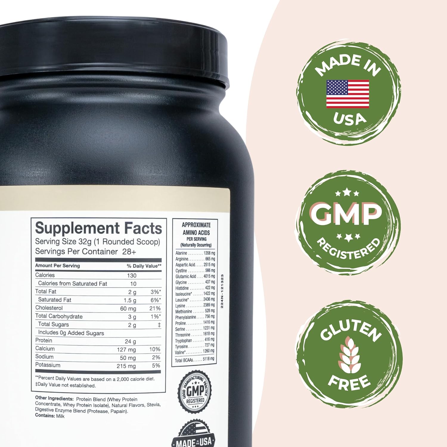 Longlife Protein Premium Vanilla Crème Whey Protein Powder - High-Quality Supplement for Muscle Growth and Recovery