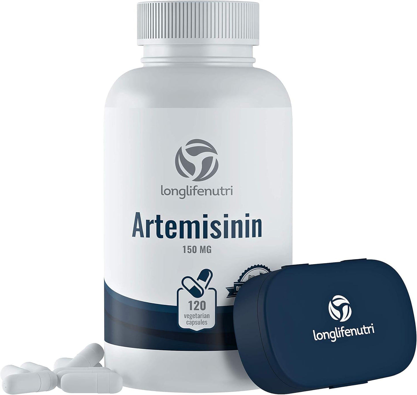 LongLifeNutri Artemisinin 150mg Capsules - Made in USA | 4 Month Supply of Pure Sweet Wormwood Extract | Vegetarian Super Complex Pill