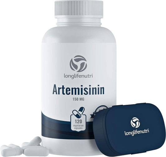 LongLifeNutri Artemisinin 150mg Capsules - Made in USA | 4 Month Supply of Pure Sweet Wormwood Extract | Vegetarian Super Complex Pill
