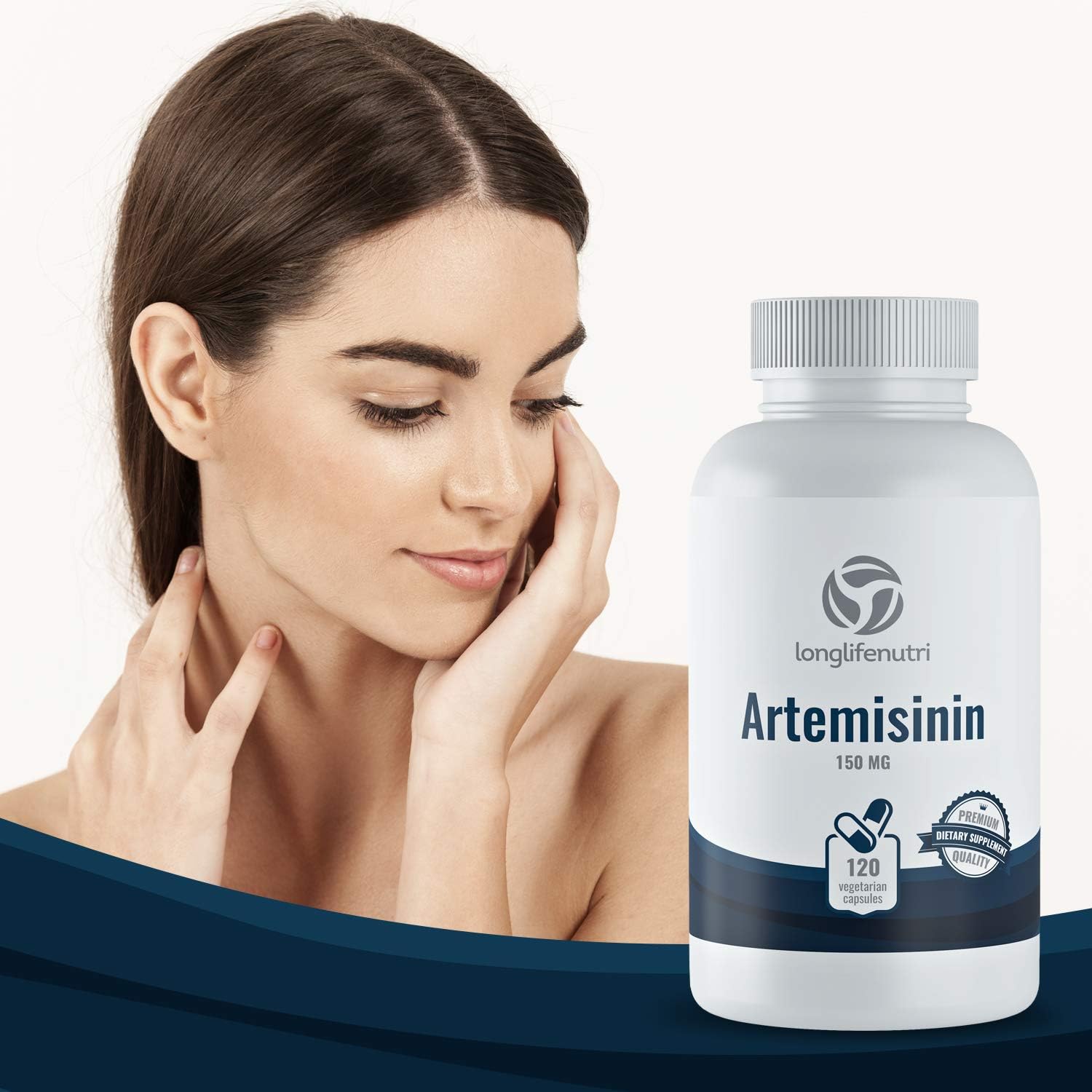 LongLifeNutri Artemisinin 150mg Capsules - Made in USA | 4 Month Supply of Pure Sweet Wormwood Extract | Vegetarian Super Complex Pill