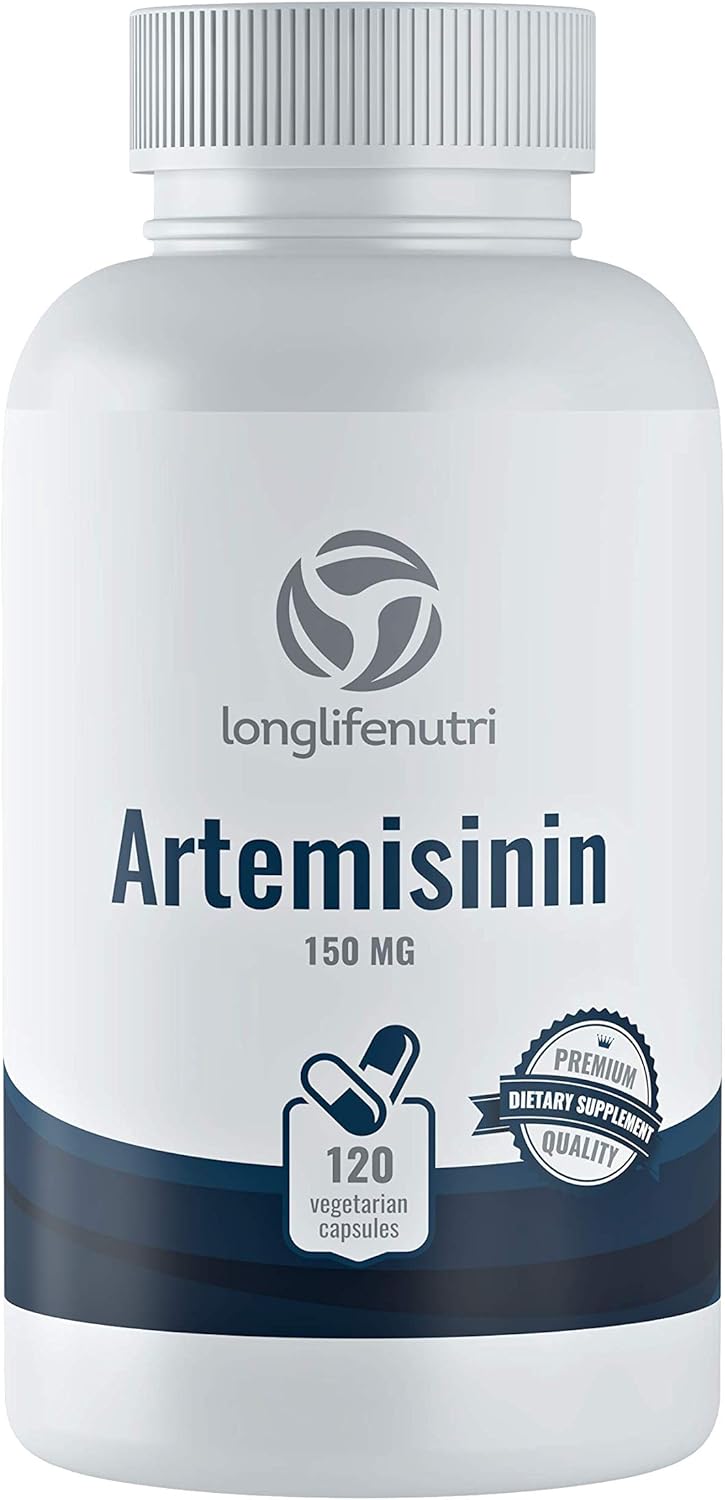 LongLifeNutri Artemisinin 150mg Capsules - Made in USA | 4 Month Supply of Pure Sweet Wormwood Extract | Vegetarian Super Complex Pill
