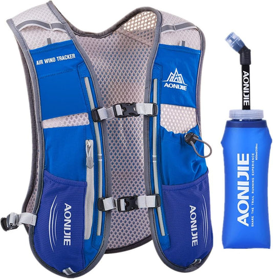 Lovtour Premium Hydration Vest Pack for Running Races, Marathons, Cycling, and Hiking - Includes Soft Water Bottle Gift