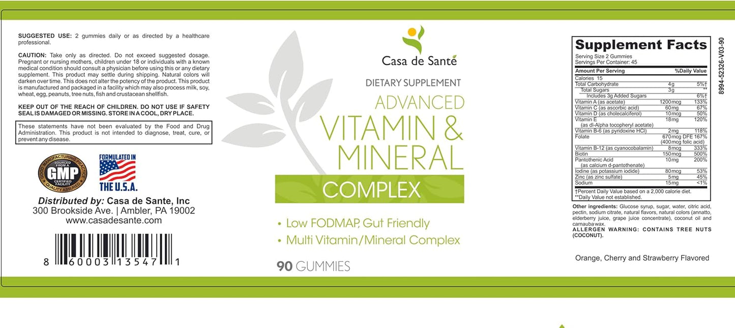 Low FODMAP Certified Bundle: Probiotic & Prebiotic Gummies with Digestive Enzymes & Advanced Vitamins