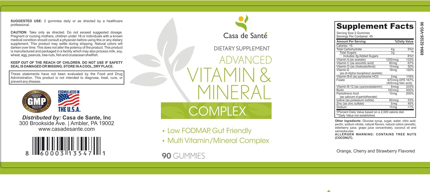 Low FODMAP Certified Bundle: Probiotic & Prebiotic Gummies with Digestive Enzymes & Advanced Vitamins
